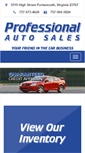 Mobile Screenshot of professionalautosales.com